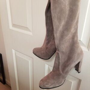 Stuart Weitzman Suede Highland Over The Knee Boot - 9 M gray NEW